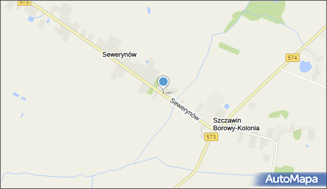 Sewerynów gmina Szczawin Kościelny, Sewerynów, mapa Sewerynów gmina Szczawin Kościelny