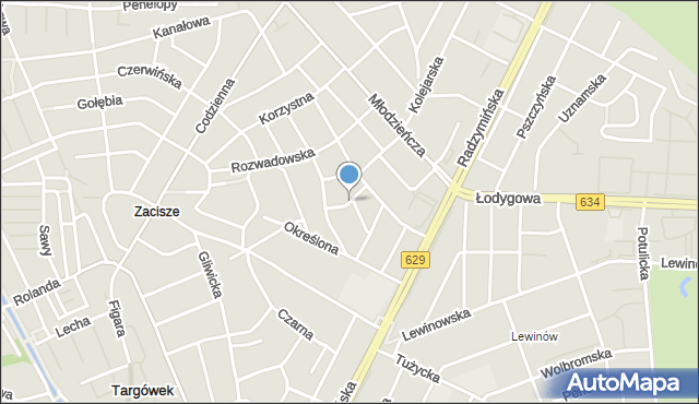 Warszawa, Senna, mapa Warszawy