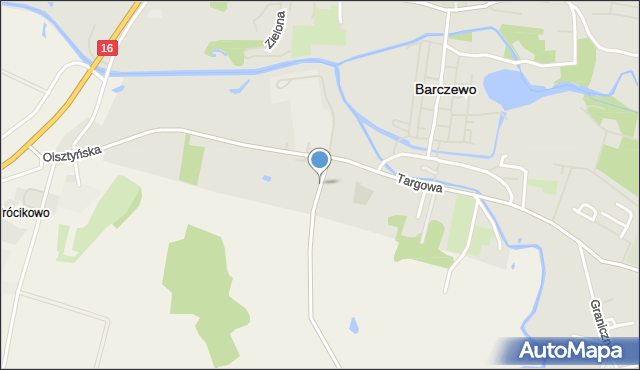 Barczewo, Sienkiewicza Henryka, mapa Barczewo