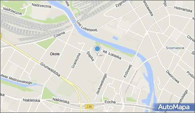 Bydgoszcz, Siemiradzkiego Henryka, mapa Bydgoszczy