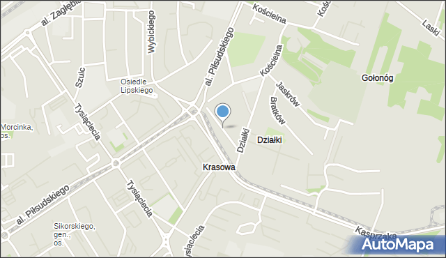 Dąbrowa Górnicza, Siedmiu Szewców, mapa Dąbrowa Górnicza