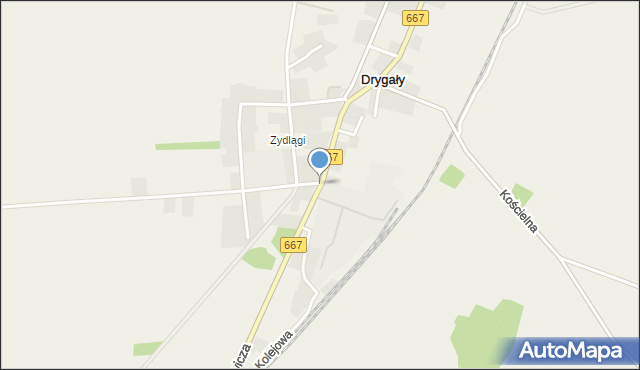 Drygały, Sienkiewicza Henryka, mapa Drygały