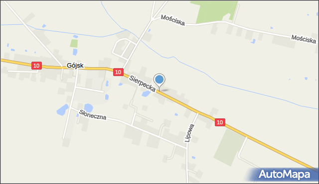 Gójsk, Sierpecka, mapa Gójsk