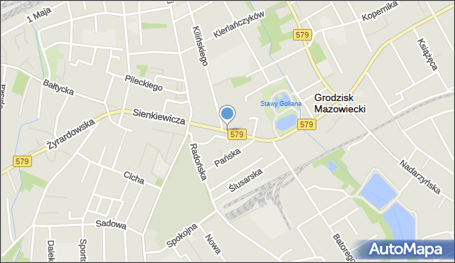 Grodzisk Mazowiecki, Sienkiewicza Henryka, mapa Grodzisk Mazowiecki