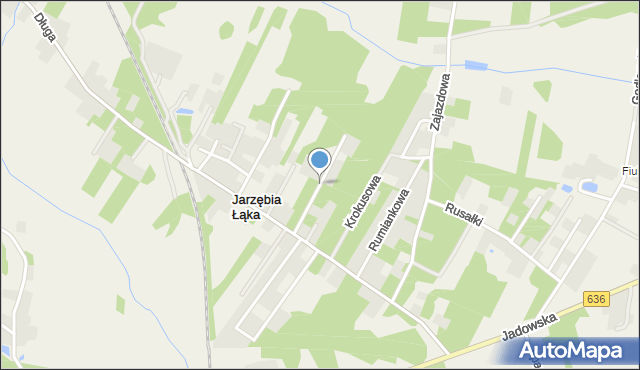Jarzębia Łąka, Sikorskiego Władysława, gen., mapa Jarzębia Łąka