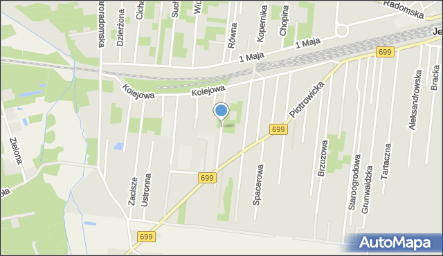 Jedlnia-Letnisko, Sienkiewicza Henryka, mapa Jedlnia-Letnisko