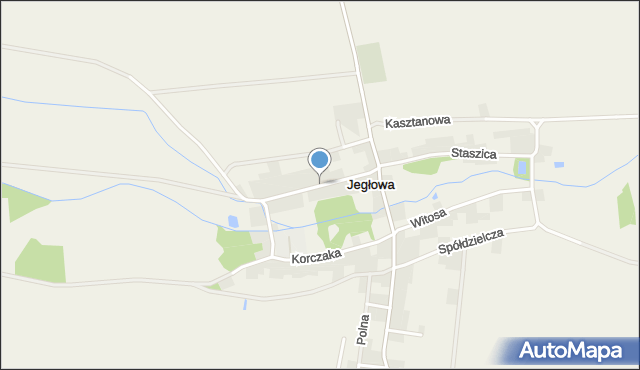 Jegłowa, Sikorskiego Władysława, gen., mapa Jegłowa