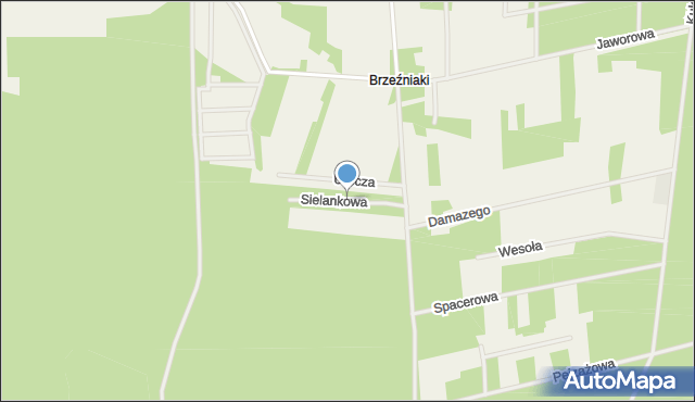 Kamieńczyk gmina Wyszków, Sielankowa, mapa Kamieńczyk gmina Wyszków