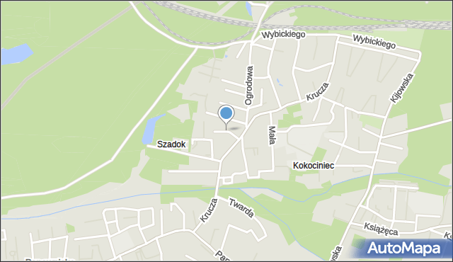 Katowice, Sielska, mapa Katowic