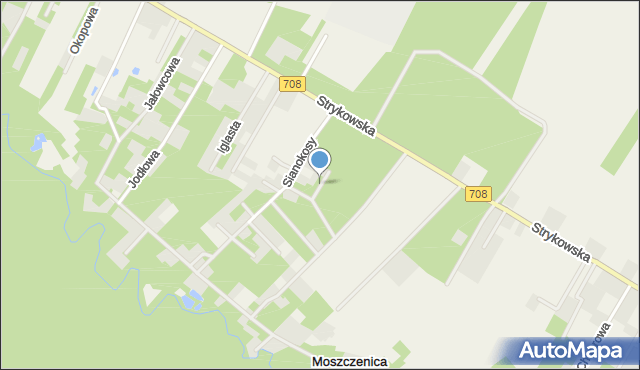 Kębliny, Siewna, mapa Kębliny