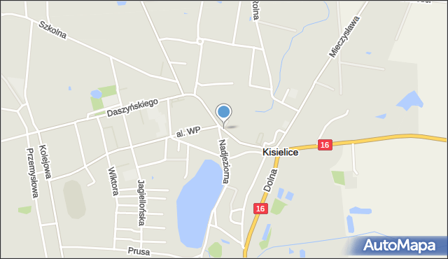 Kisielice, Sienkiewicza Henryka, mapa Kisielice