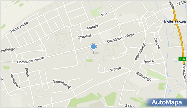 Kolbuszowa, Sikorskiego Władysława, gen., mapa Kolbuszowa