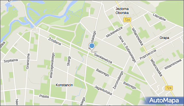 Konstancin-Jeziorna, Sienkiewicza Henryka, mapa Konstancin-Jeziorna