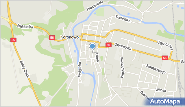 Koronowo powiat bydgoski, Sienkiewicza Henryka, mapa Koronowo powiat bydgoski