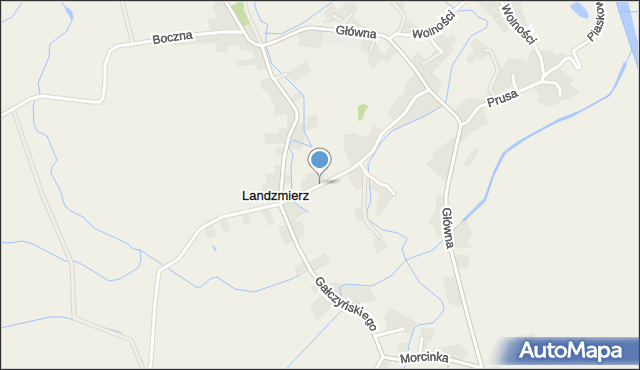 Landzmierz, Sienkiewicza Henryka, mapa Landzmierz