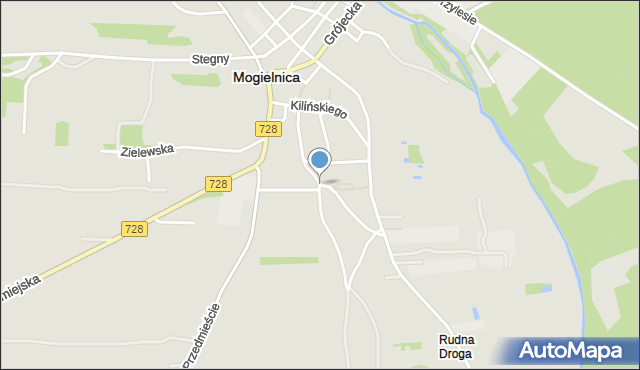 Mogielnica powiat grójecki, Sienkiewicza Henryka, mapa Mogielnica powiat grójecki