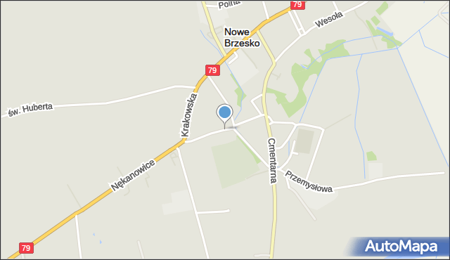 Nowe Brzesko, Sienkiewicza Henryka, mapa Nowe Brzesko