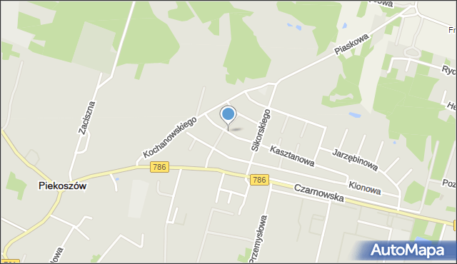 Piekoszów, Sienkiewicza Henryka, mapa Piekoszów