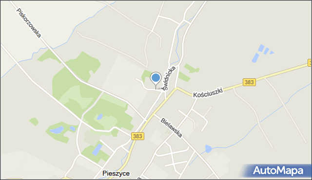 Pieszyce, Sienkiewicza Henryka, mapa Pieszyce