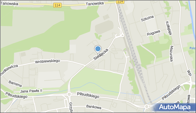 Police, Siedlecka, mapa Police