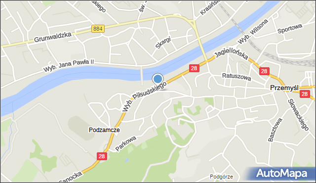 Przemyśl, Sienkiewicza Henryka, mapa Przemyśla