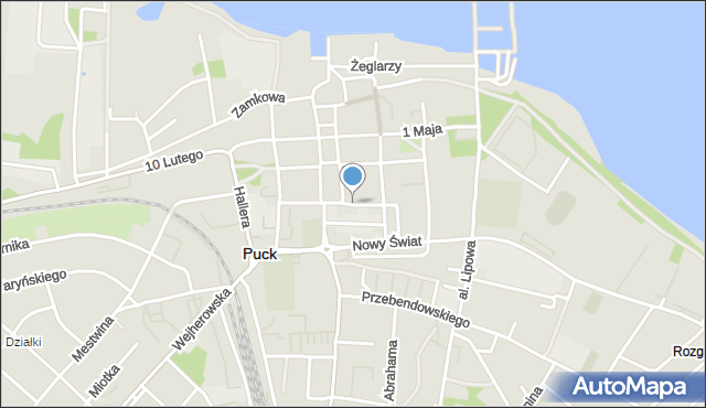 Puck, Sienkiewicza Henryka, mapa Puck