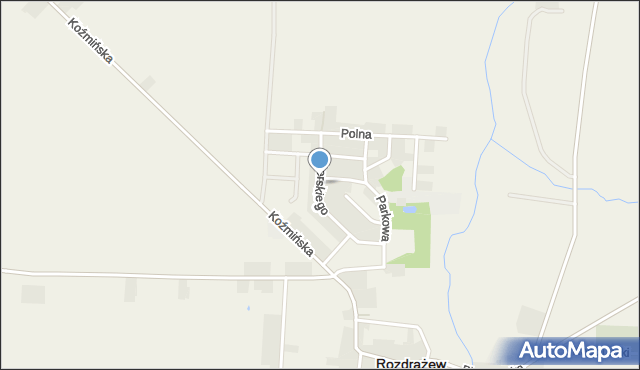 Rozdrażew, Sikorskiego Władysława, gen., mapa Rozdrażew