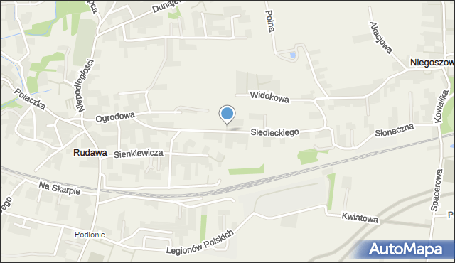 Rudawa gmina Zabierzów, Siedleckiego Marcina, ks., mapa Rudawa gmina Zabierzów