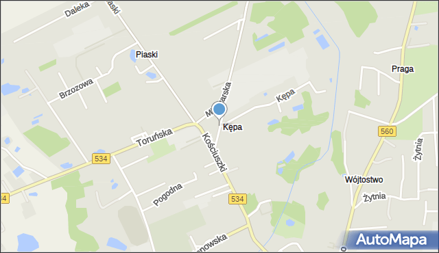 Rypin, Sikorskiego Władysława, gen., mapa Rypin