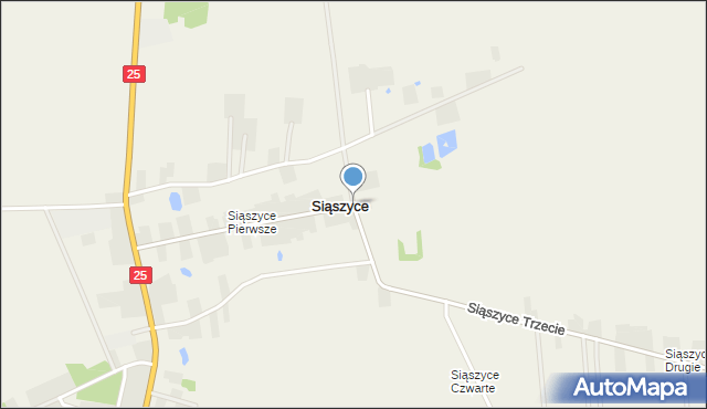 Siąszyce, Siąszyce, mapa Siąszyce