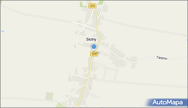 Siciny gmina Niechlów, Siciny, mapa Siciny gmina Niechlów