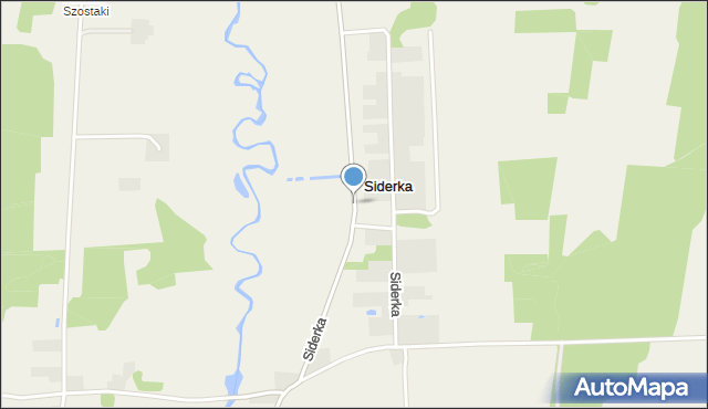 Siderka, Siderka, mapa Siderka