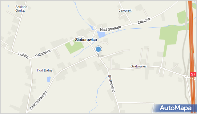 Sieborowice, Sieborowice, mapa Sieborowice