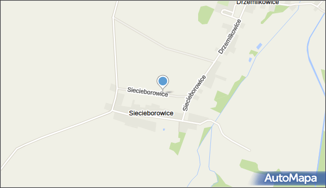 Siecieborowice, Siecieborowice, mapa Siecieborowice