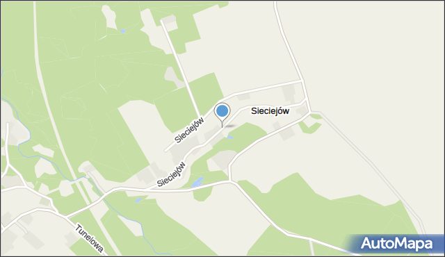 Sieciejów, Sieciejów, mapa Sieciejów