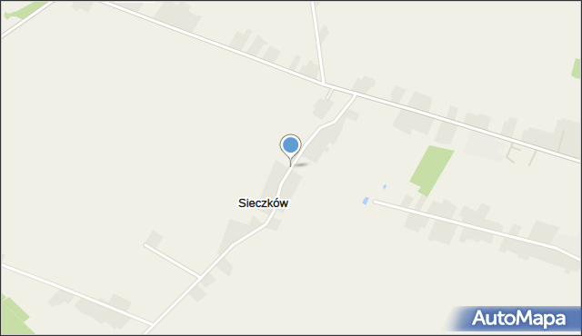 Sieczków gmina Tuczępy, Sieczków, mapa Sieczków gmina Tuczępy