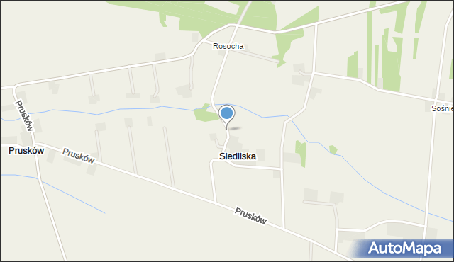 Siedliska gmina Zębowice, Siedliska, mapa Siedliska gmina Zębowice