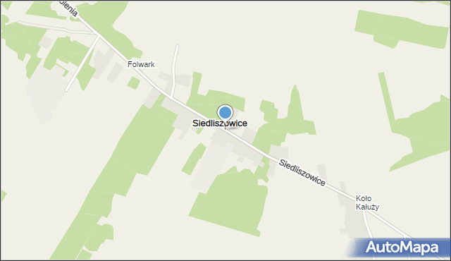 Siedliszowice gmina Kroczyce, Siedliszowice, mapa Siedliszowice gmina Kroczyce