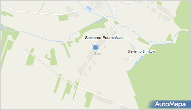 Siekierno-Podmieście, Siekierno-Podmieście, mapa Siekierno-Podmieście