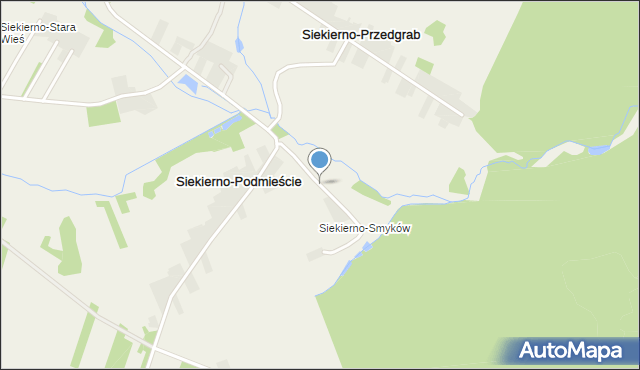 Siekierno-Przedgrab, Siekierno-Smyków, mapa Siekierno-Przedgrab