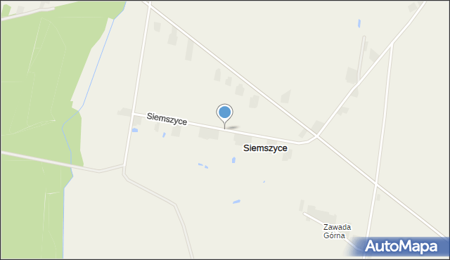 Siemszyce, Siemszyce, mapa Siemszyce