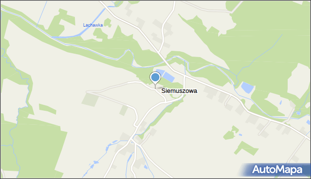 Siemuszowa, Siemuszowa, mapa Siemuszowa