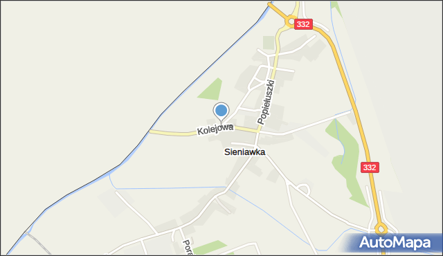 Sieniawka gmina Bogatynia, Sieniawka-Zittau, mapa Sieniawka gmina Bogatynia