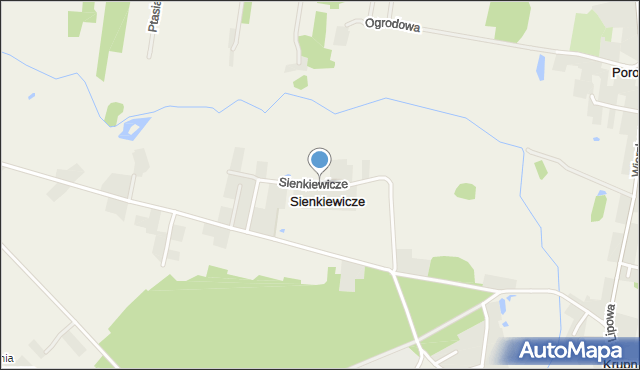 Sienkiewicze, Sienkiewicze, mapa Sienkiewicze