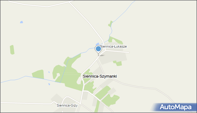 Siennica-Szymanki, Siennica-Łukasze, mapa Siennica-Szymanki