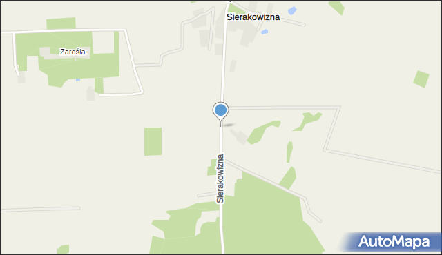 Sierakowizna, Sierakowizna, mapa Sierakowizna