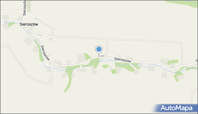 Sieroszów, Sieroszów, mapa Sieroszów