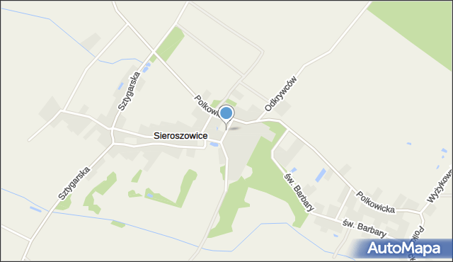 Sieroszowice, Sieroszowice, mapa Sieroszowice