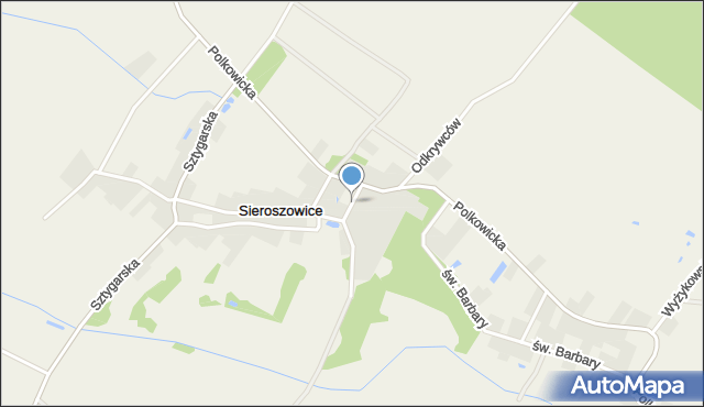 Sieroszowice, Sieroszowice, mapa Sieroszowice