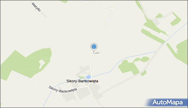 Sikory-Bartkowięta, Sikory-Bartkowięta, mapa Sikory-Bartkowięta